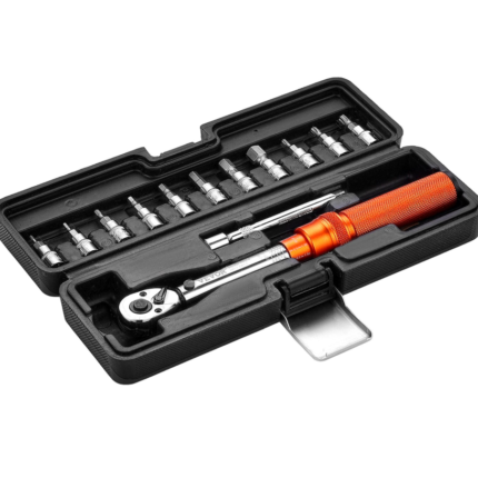 Clé dynamométrique à cliquet VEVOR – Entraînement 1/4", haute précision ±3 %, 72 dents, kit d'accessoires