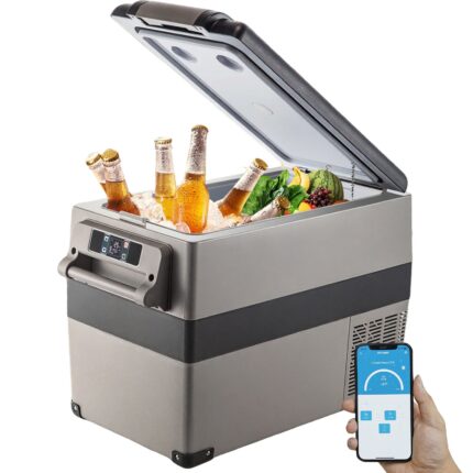 Congélateur de voiture portable VEVOR 45L, mini réfrigérateur de voiture 12V AC/DC