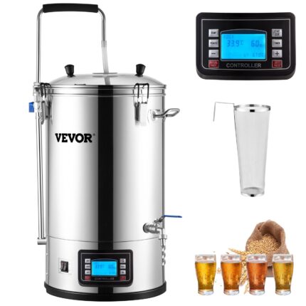 Système de brassage électrique VEVOR – Brasserie domestique tout-en-un de 30 L (8 gal), modes automatique et manuel