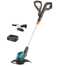 Desbrozadora inalámbrica GARDENA EasyCut 23/18V P4A con batería y cargador.