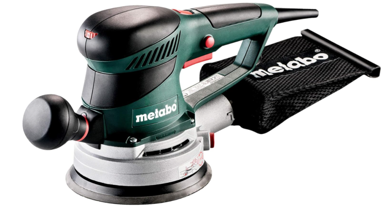 Levigatrice roto-orbitale Metabo SXE 450 TurboTec da 350 W con platorello da 150 mm