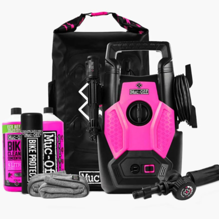 Muc-Off Pressure Washer Bicycle Bundle avec nettoyeur haute pression, trois lances spécialisées et lance Snow Foam pour le nettoyage des vélos et motos