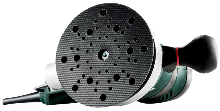 Levigatrice roto-orbitale Metabo SXE 450 TurboTec da 350 W con platorello da 150 mm