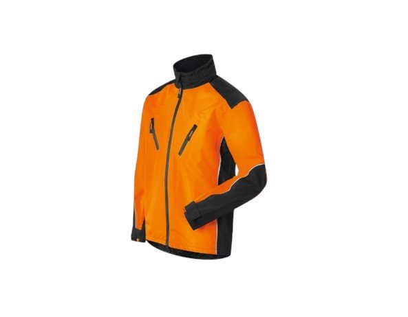 Veste imperméable STIHL RAINTEC Taille L | Green Agritec Giacca impermeabile STIHL RAINTEC, taglia L, arancione fluorescente e nera
